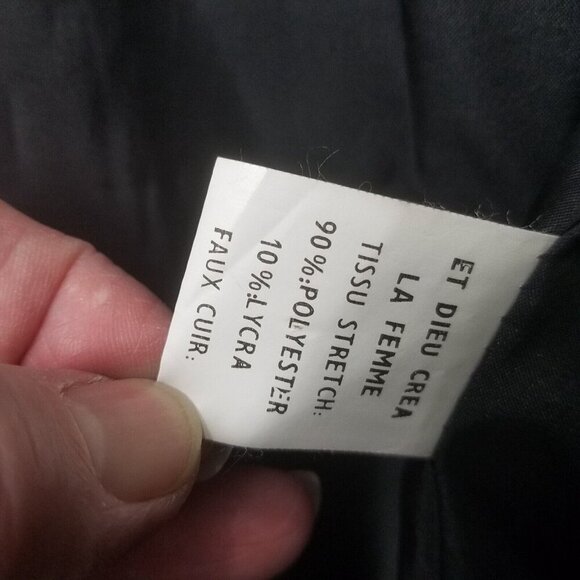 Et dieu crea la femme black women's 40 blazer four button poly blend collared - Picture 12 of 15